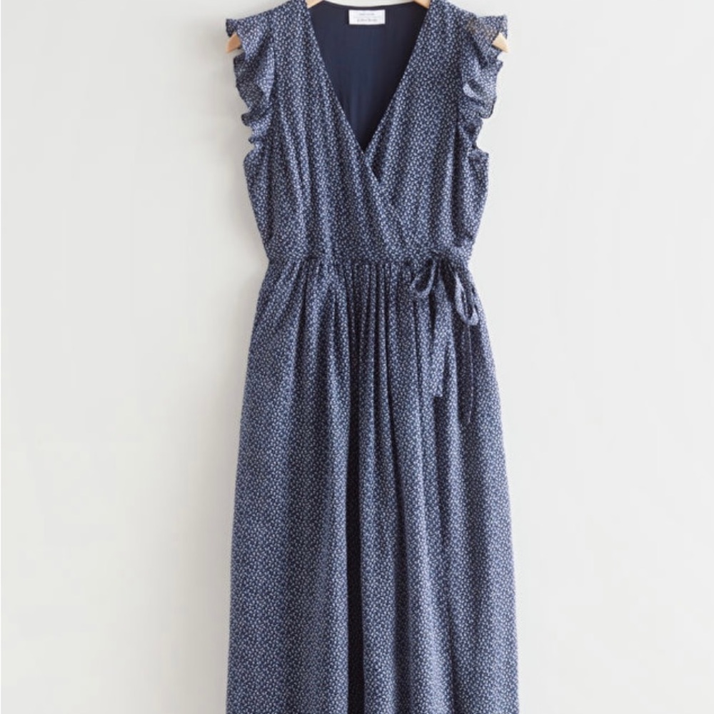 & Other Stories Midi Wrap Dress